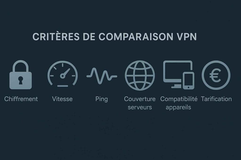 Principaux critères pour choisir un VPN en 2025 : sécurité, vitesse, compatibilité, prix Principaux critères pour choisir un VPN en 2025 : sécurité, vitesse, compatibilité, prix