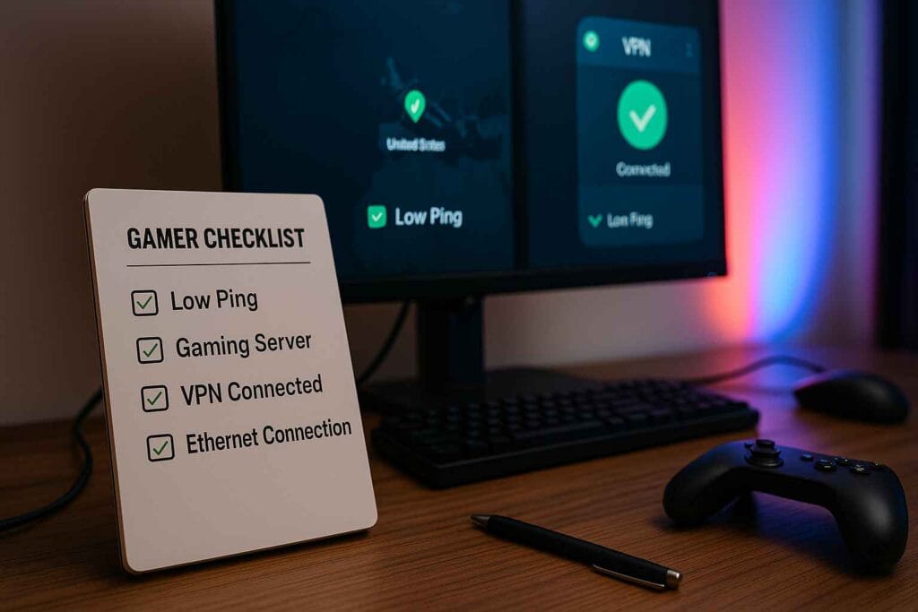 Checklist de conseils pour utiliser un VPN gaming Checklist de conseils pour utiliser un VPN gaming