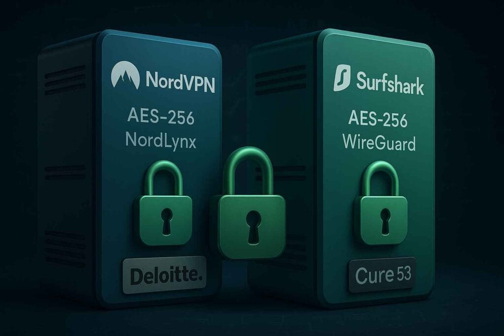 Comparaison sécurité NordVPN Surfshark 2025 avec protocoles et audits Comparaison sécurité NordVPN Surfshark 2025 avec protocoles et audits