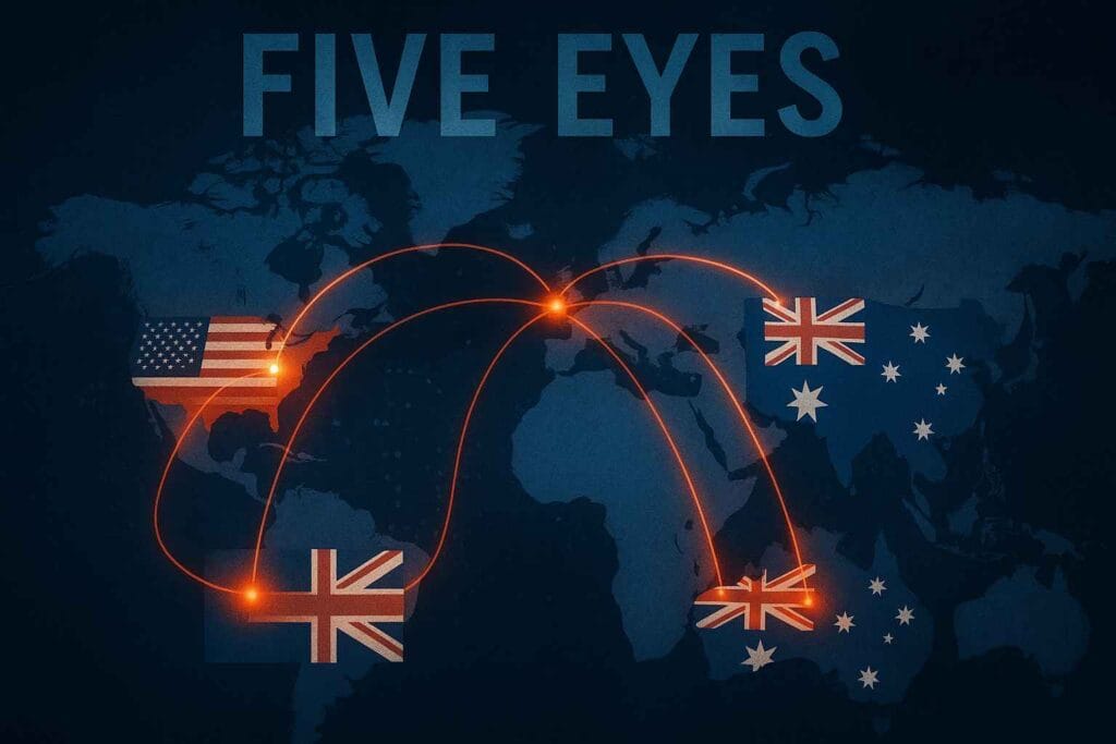Alliance Five Eyes : Surveillance internationale des VPN en 2025 Alliance Five Eyes : Surveillance internationale des VPN en 2025