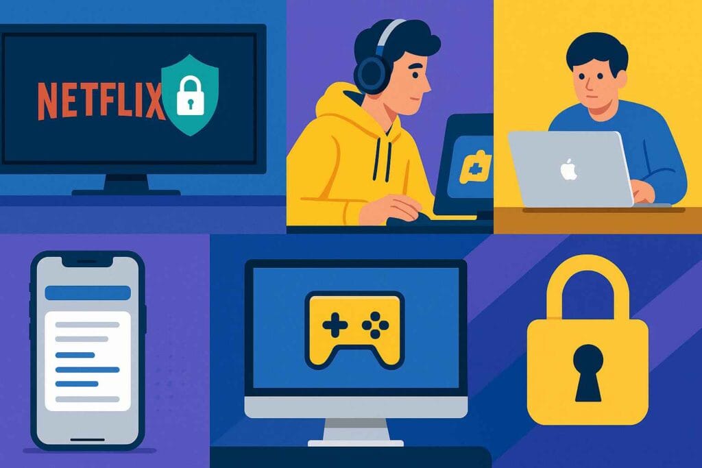 Utilisations d’un VPN en 2025 : Netflix, jeux en ligne, iPhone, Mac, vie privée Utilisations d’un VPN en 2025 : Netflix, jeux en ligne, iPhone, Mac, vie privée