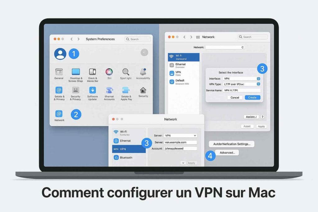 Guide configuration VPN sur Mac étape par étape Guide configuration VPN sur Mac étape par étape