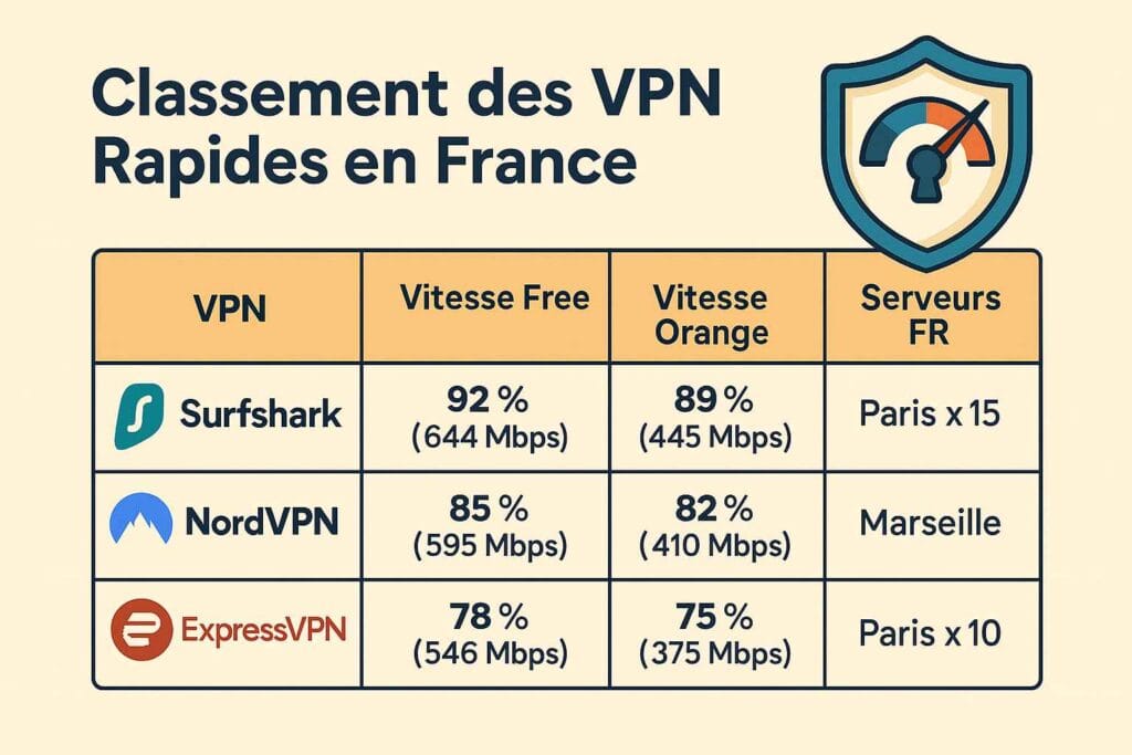 Comparatif VPN les plus rapides en France Comparatif VPN les plus rapides en France