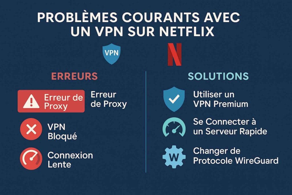Solutions aux erreurs VPN sur Netflix en 2025 Solutions aux erreurs VPN sur Netflix en 2025