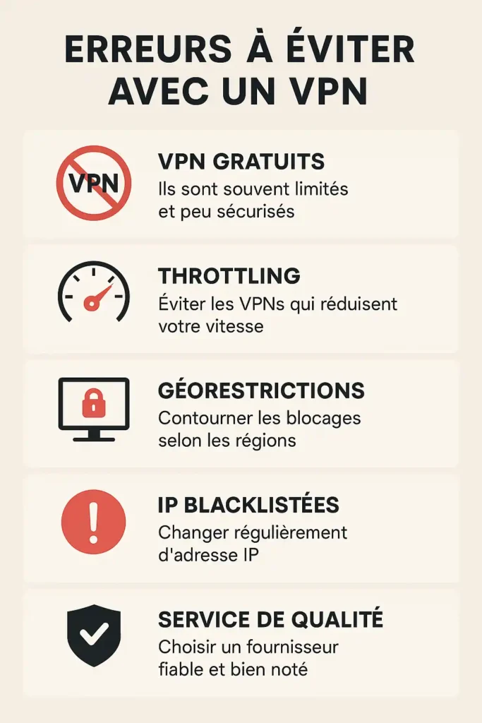 VPN gratuit pour le streaming avec icône triste : lenteur, blocage, incompatibilité VPN gratuit pour le streaming avec icône triste : lenteur, blocage, incompatibilité