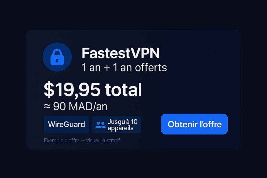 Offre FastestVPN 1+1 ans Offre FastestVPN 1+1 ans